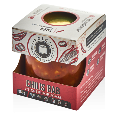 Chilis bab csicseriborsóval