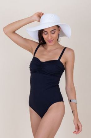 BLACK Pink Ribbon swimsuit